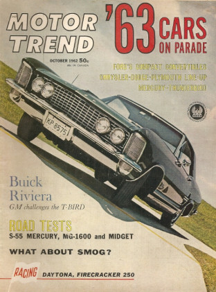 MOTOR TREND 1962 OCT - NEW CARS, S-55, MIDGET, MICKEY T